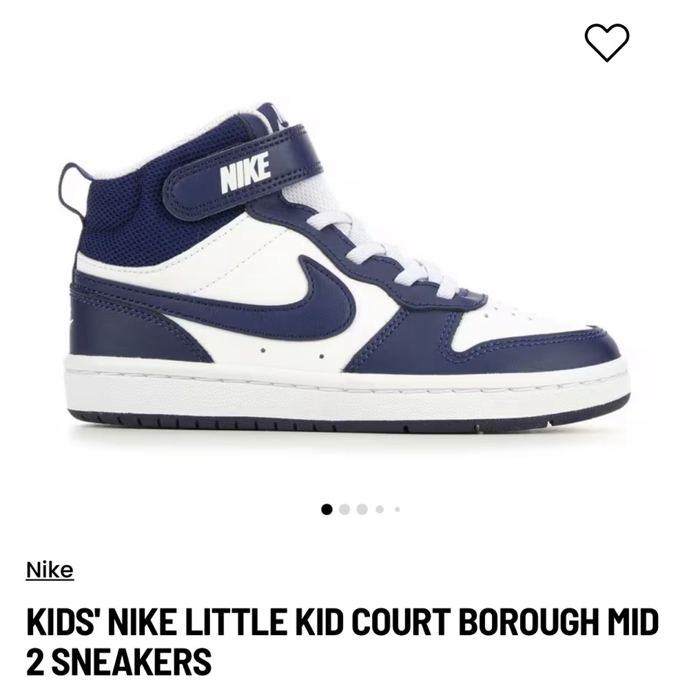 Nike Court Borough Mid 2 little kids shoes